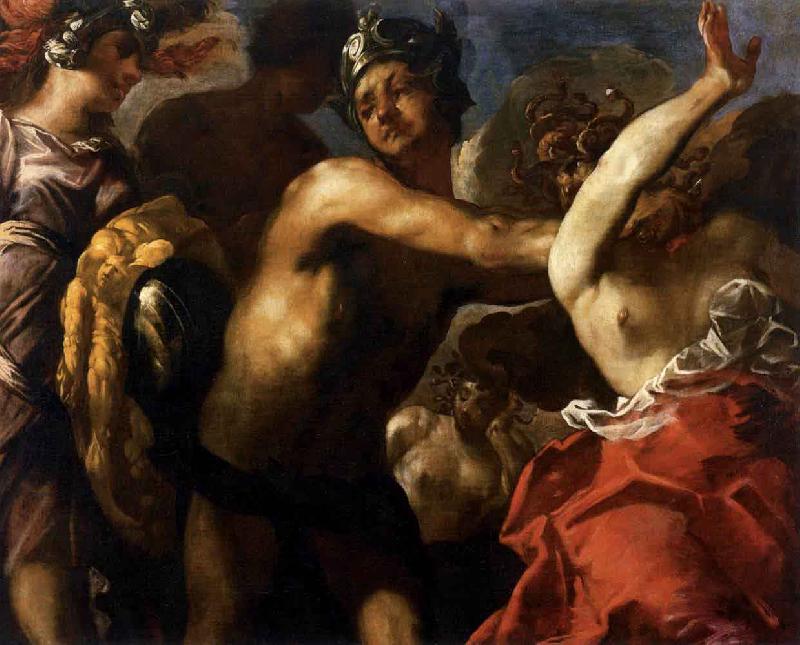 Maffei, Francesco Perseus Beheading Medusa France oil painting art
